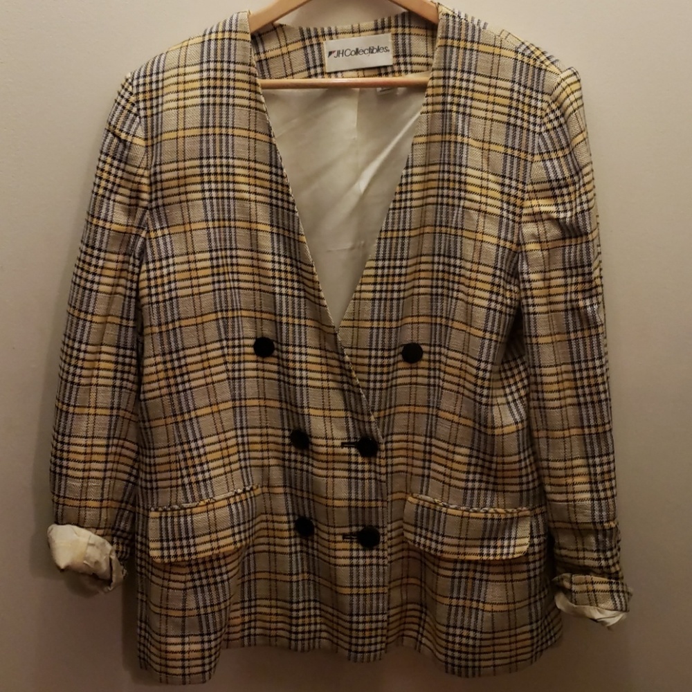 90s yellow blazer